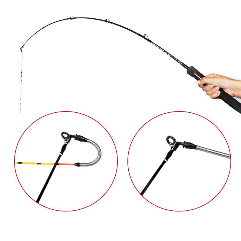 渔旺工坊筏竿筏钓竿微铅竿套装弹簧弯头竿歪头