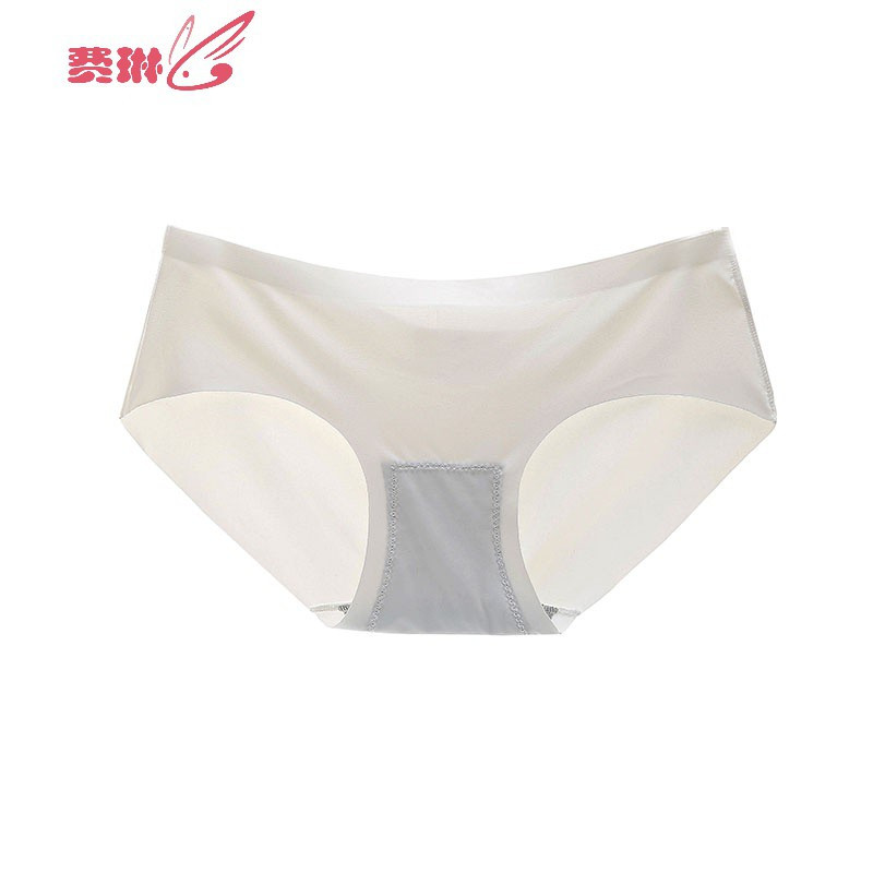 内裤女冰丝无痕性感低腰日系少女大码胖mm学生裆女士三角短裤费琳