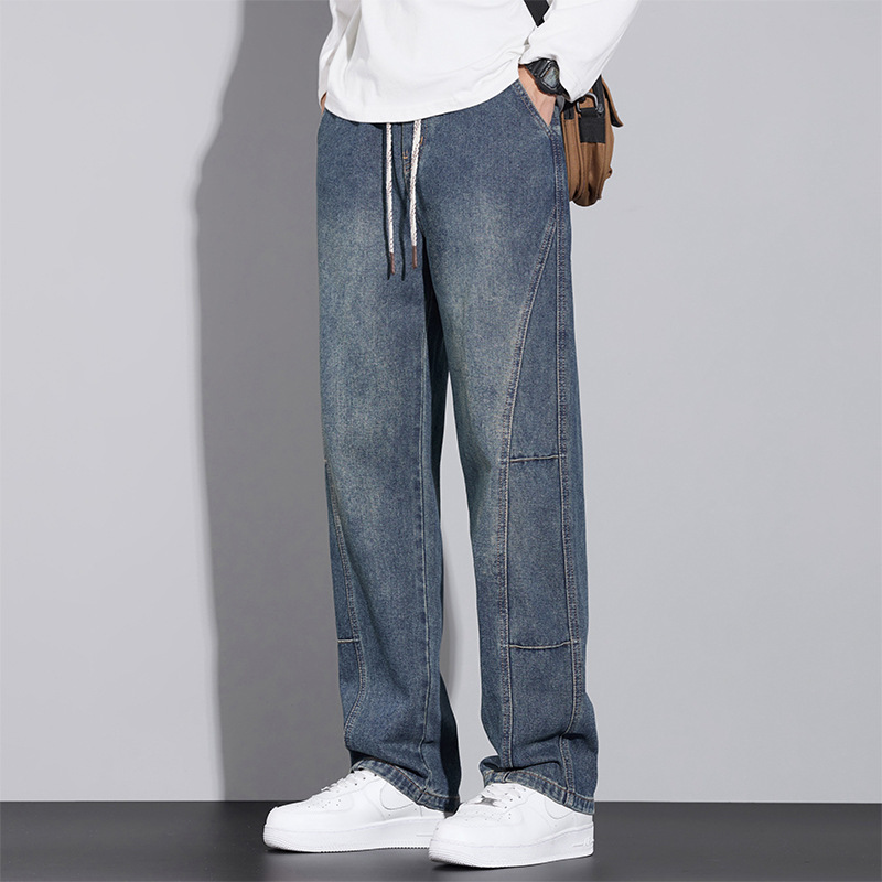 电商货源牛仔裤男潮流休闲街潮美式高街流行百搭新款秋冬男裤