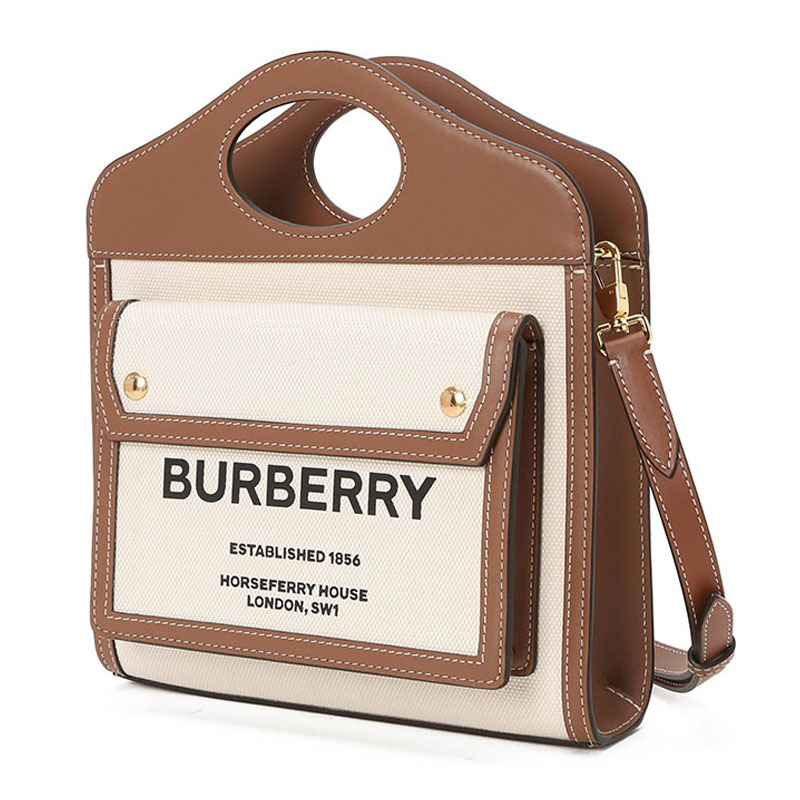 BURBERRY POCKET 徽标 字母徽标 帆布织物 8039361
