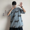 梵克公牛短袖T恤男ins牌流宽松男士港风半袖百搭网红抖音原宿风衣服