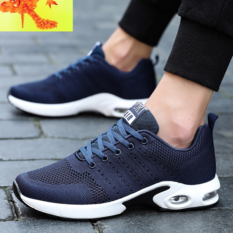 夏天薄款网面运动休闲鞋镂空网眼男鞋子透气黑色轻便网状夏季潮鞋简畅