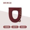 方形马桶坐垫带提手家用冬季通用马桶套坐便套防水坐便器马桶圈垫 酒红色 圆形43*39*2