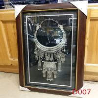 WAHL 苗族银饰画相框 苗银项圈工艺品38*58cm 单位:副