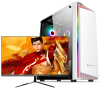 铭能 i9级12核2673V3/RTX3070/RX6600XT独显/32G内存/1T固态 台式电脑 台式机 DIY组装机电脑主机 组装电脑家用办公商务学生游戏主机+21.5英寸