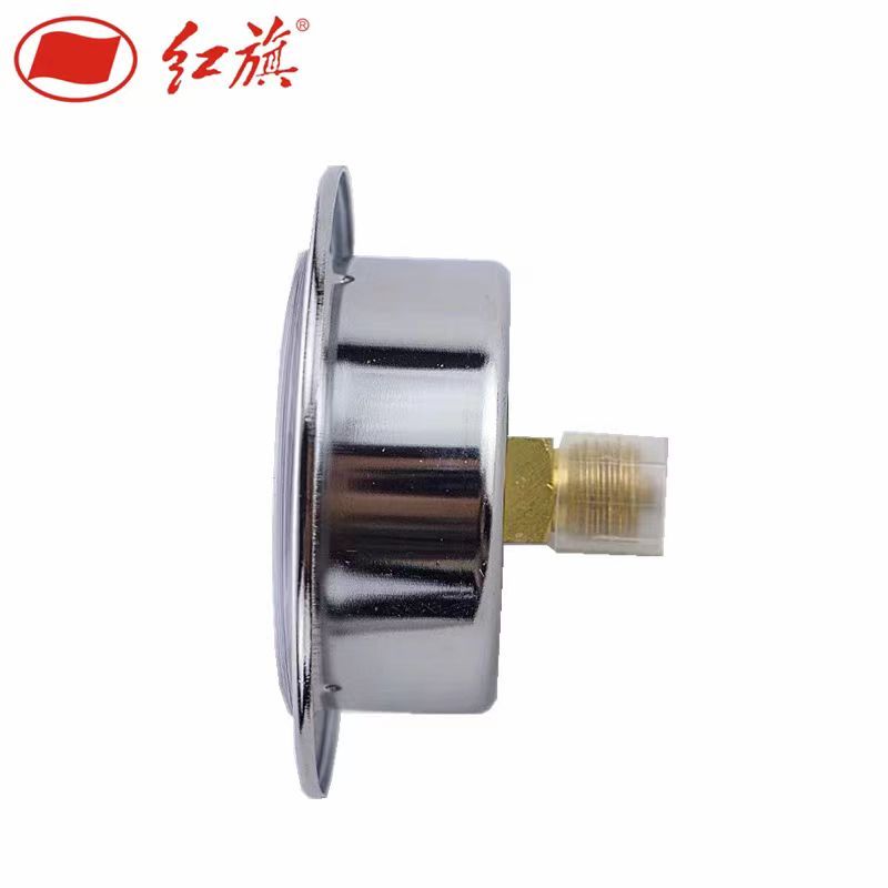 红旗 轴向带边氧气压力表定制检测款YO60ZT(压力值需备注) 块高清大图