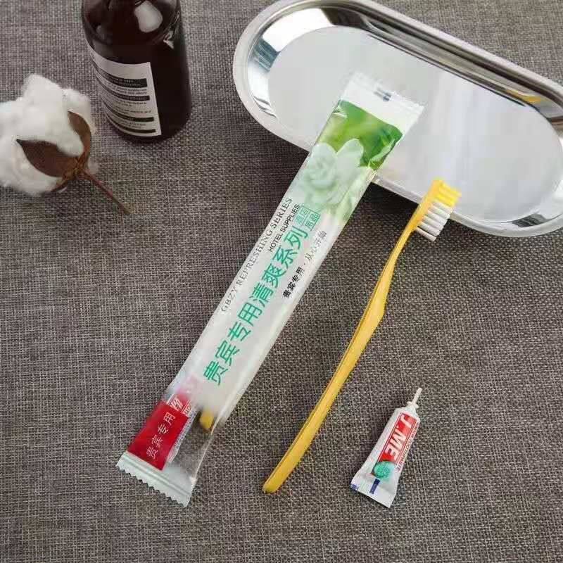 一次性牙刷牙膏套装家用待客酒店专用民宿宾馆一次性洗漱用品|贵宾专用500套