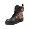 古驰 GUCCI 女士织物配皮靴子短靴踝靴678984 17K40