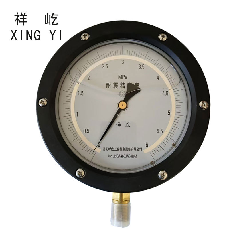 祥屹+耐震抗震精密压力表检测定制型+YBN150 0.25级+块 0.25级0-6Mpa