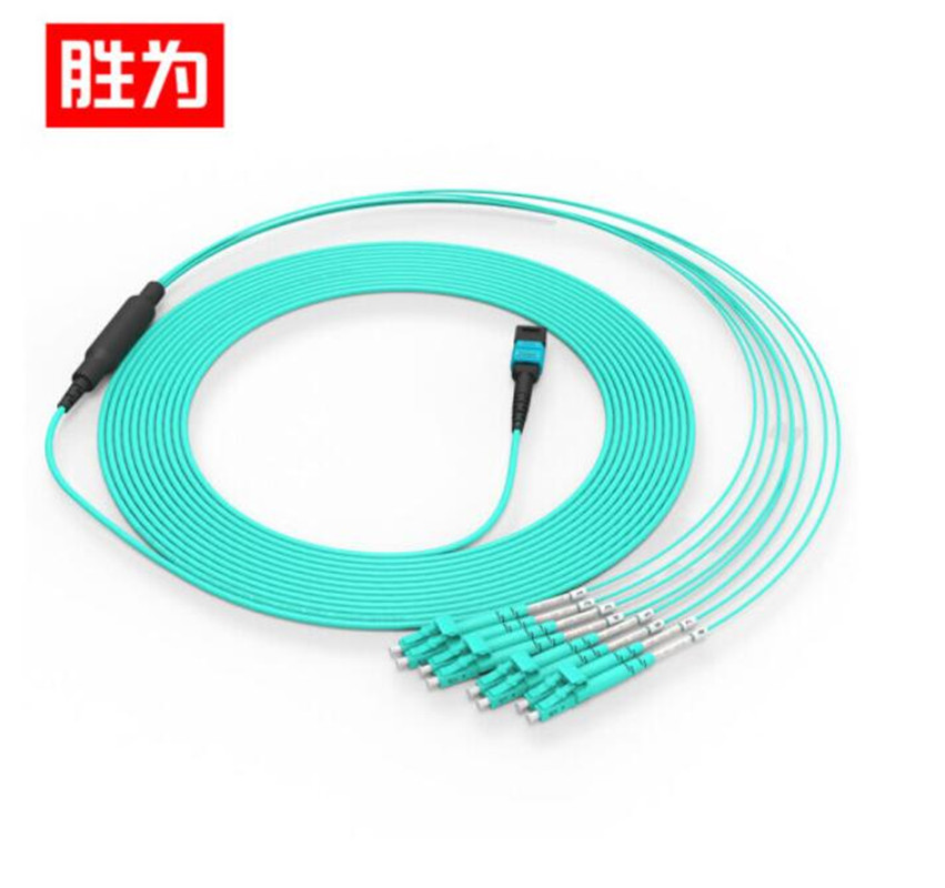 胜为 光纤跳线MPO-LC8芯20米OM4万兆网线40G FMPL-8020