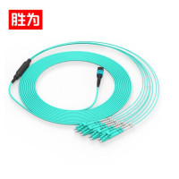 胜为 光纤跳线MPO-LC8芯20米OM4万兆网线40G FMPL-8020
