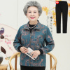 迪鲁奥(DILUAO)中老年人春装女夹克衫妈妈装休闲外套60-70-80岁奶奶春秋老人衣服