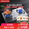 老板(ROBAM) 燃气灶 煤气灶 老板燃气灶 单灶具 双眼灶 燃气灶嵌入式 灶台升级5.0kW 天然气灶30G2T