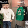 HLCOMAN2024年秋季新款网红ins上衣时尚棉质圆领休闲长袖卫衣男