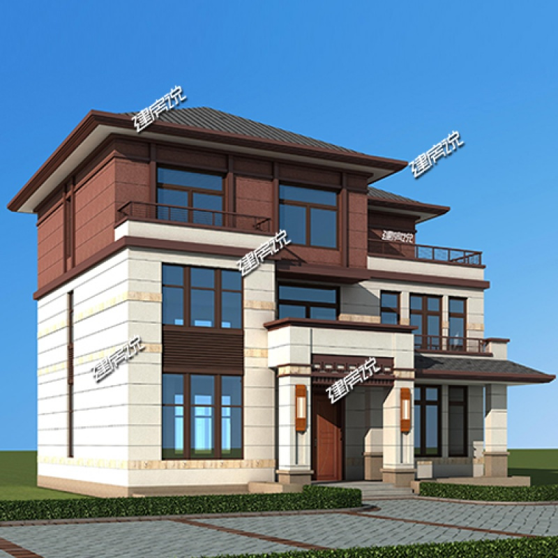 农村直营店)厂家自建房设计图图纸v农村别墅全蓬皮杜建筑设计图片