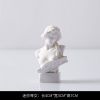 北欧ins风迷你大卫人物头像小石膏雕塑摆件书桌面树脂装饰品摆设