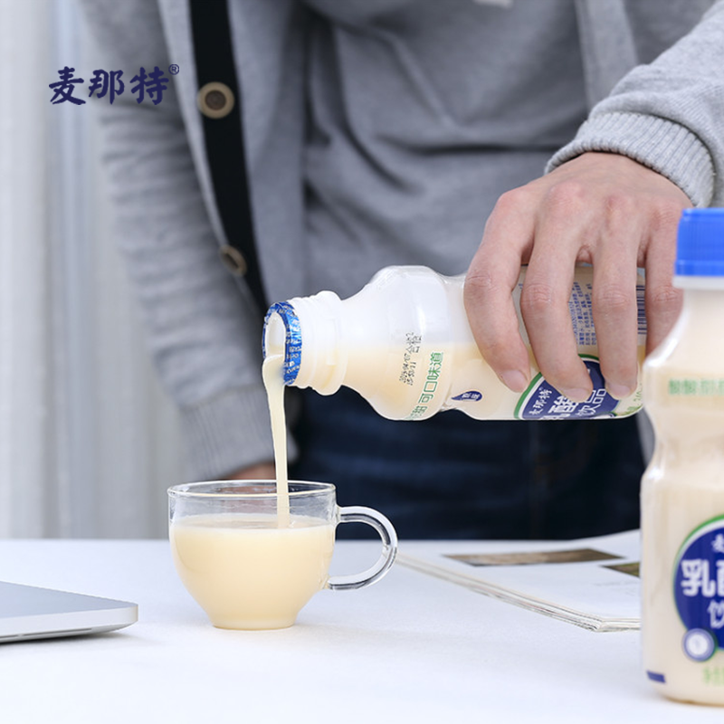 麦那特 乳酸菌饮品(杀菌型)340ml*12盒 零脂肪 优质奶源