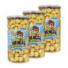 三只松鼠爆米花奶油味休闲小吃零食便携香脆奶香味爆米花180g*3罐