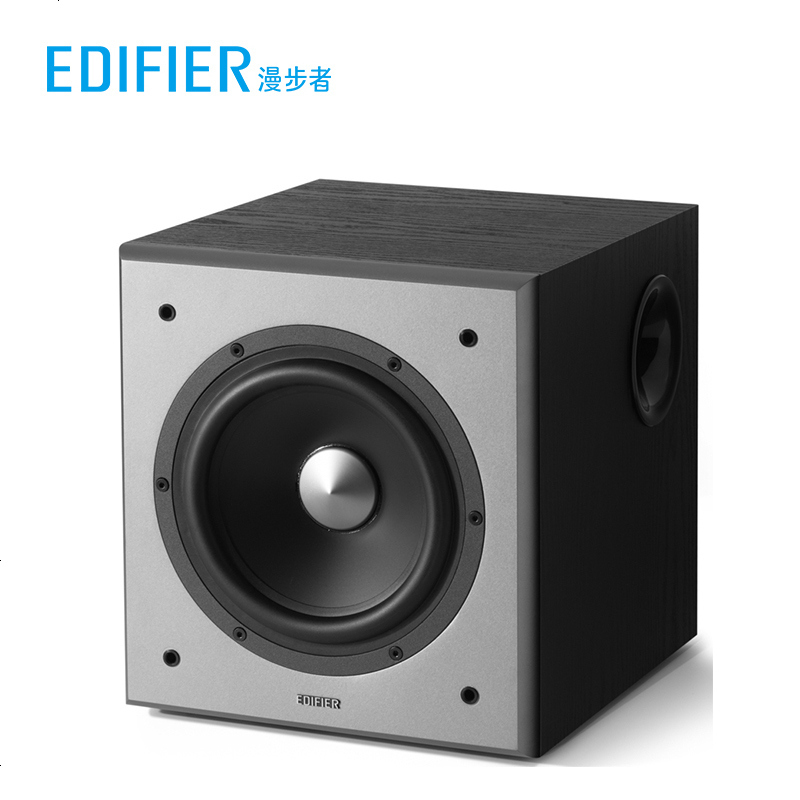 EDIFIER/漫步者 T5 有源低音炮多媒体电脑电视家用木质音箱黑色 台式电脑音箱高清大图