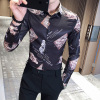 梵克公牛衬衫男商务休闲流春季工作服修身外穿帅气抖音同款衬衣长袖男装