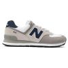 新百伦(New Balance)男款休闲运动跑鞋白色灰蓝撞色拼接缓震舒适