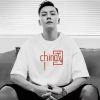 2021新款china中国t恤短袖夏季男士宽松大码休闲ins国字母白t