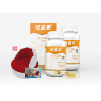 [买赠套餐]纽曼思儿童DHA藻油软胶囊90粒*2(美国原装进口)赠充气懒人沙发(儿童型)