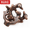 真智力魔Puzzle金锁十级烧脑益智玩具四方锁高难度解密马蹄锁鲁班锁全套 西瓜红 牛头锁(3级)