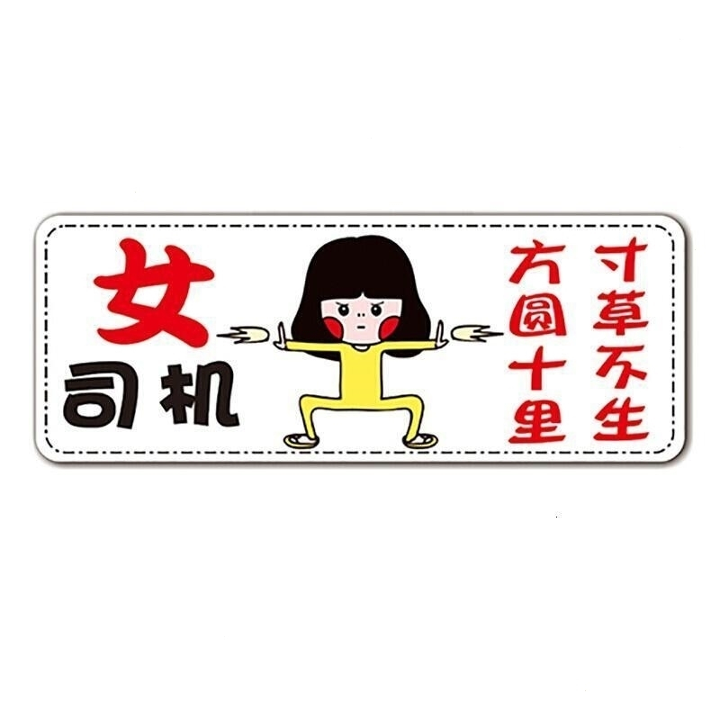 汽车贴纸磁性车贴汽车贴纸个性车贴实习标志划痕遮挡新手上路汽车装饰贴纸新手上路-大 新手上路汽车装饰贴纸
