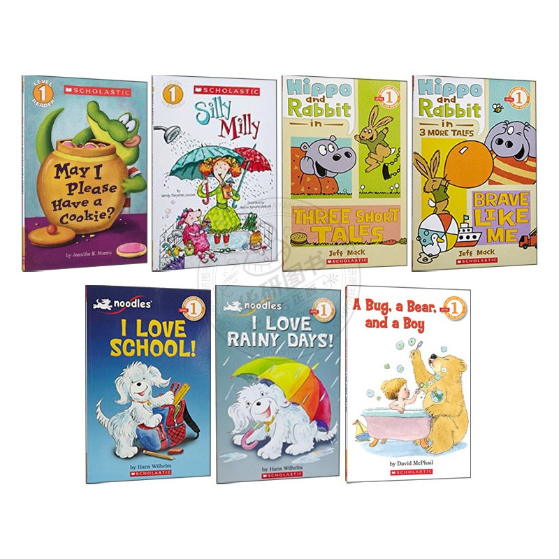 [正版]学乐英语分级读物一级7册 英文原版进口绘本 Scholastic Reader Level 1 我可以吃块饼干吗