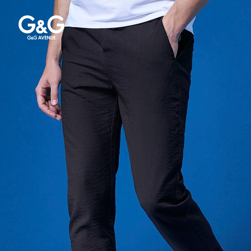 G＆G男士裤子男休闲裤2019夏季新款韩版潮修身小脚裤薄款百搭男裤