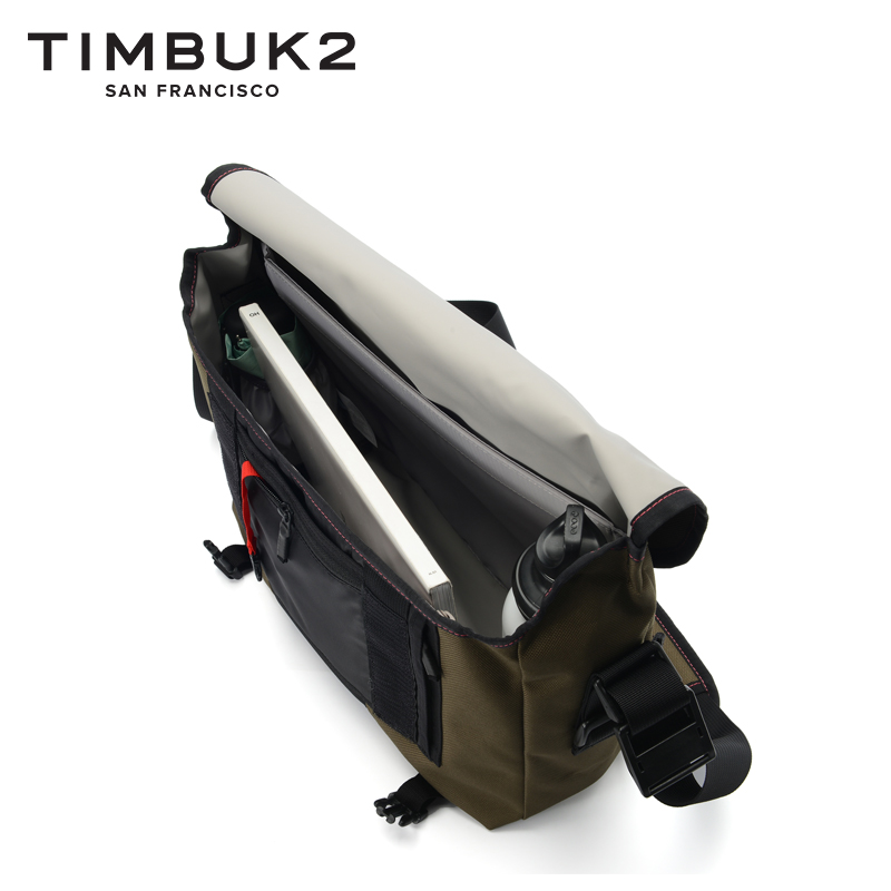 TIMBUK2黑色/绿色经典款信使包旧金山时尚潮流邮差包