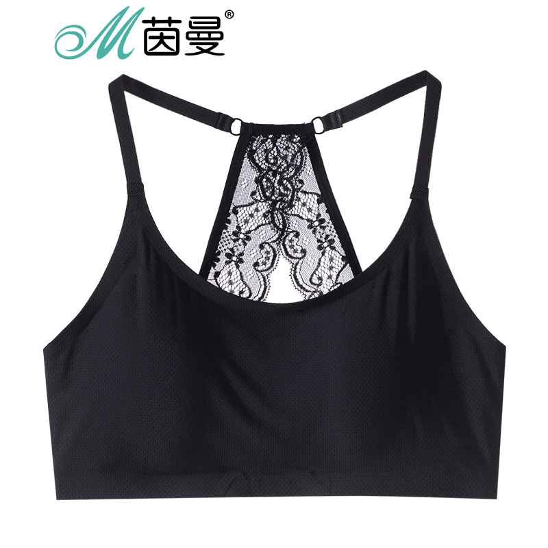 茵曼内衣性感蕾丝美背吊带抹胸内衣防走光聚拢裹胸式 9882432050