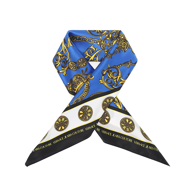 范思哲 VERSACE JEANS COUTURE 女士 桑蚕丝方巾丝巾围巾71HA7H01 ZG005