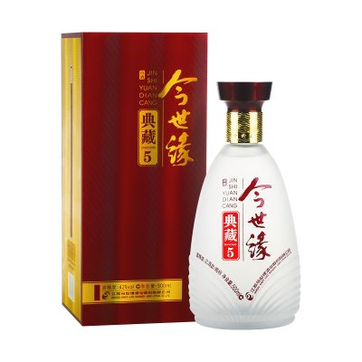 今世缘 典藏5 浓香型白酒 42度 500ml*6瓶 整箱装 苏宁自营
