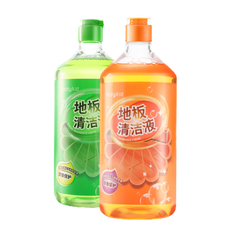 bodyaid博滴地板清洁液清洁剂木地板瓷砖清香液抑菌瓷砖强力去污片地面拖地清洗500ML/1L