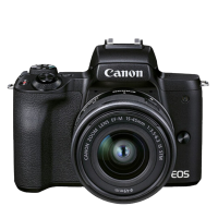佳能(Canon)EOS M50 Mark II M50二代 微单数码相机 EF-M 15-45mm 套机 黑色