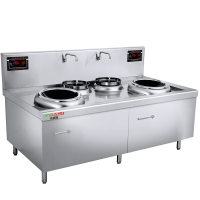 意黛斯(YIDAISI)商用电磁炉 15kw*2双头双尾学校食堂电灶台电炒炉 YDS-DCXCZ40-15*2SS