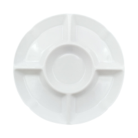 晏邦 密胺餐具 五格圆盘 12寸 直径296*30mm 1个