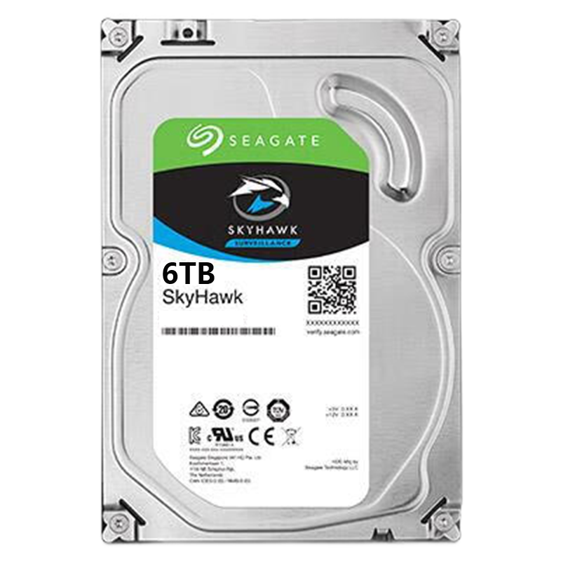 希捷(Seagate)酷鹰系列 6TB 机械硬盘 3.5英寸 SATA接口 5400转 CMR垂直技术 企业安防监控录像机NAS硬盘 全新国行