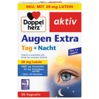 保税发-德国Doppelherz双心蓝莓叶黄素日夜护眼胶囊30粒 膳食营养补充剂