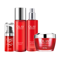 OLAY玉兰油大红瓶(水+乳液+霜+眼霜+精华)化妆品护肤套装全套女补水保湿紧致抗老抗皱正品