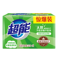 超能柠檬草洗衣皂肥皂260g*6块透明皂护衣护色不伤手家庭实惠组合装