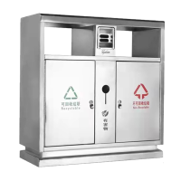 洛亦居不锈钢双分类垃圾桶LJT13