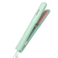 康夫(CONFU)美发器电夹板KF-553 内扣梨花头不伤发直卷两用发夹陶瓷釉涂层卷发棒懒人刘海神器女直发夹绿色负离子