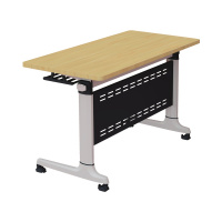 科朔 条桌折叠桌长条会议桌翻版桌会议桌1400W*400D*750H FT-20414