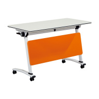 科朔 折叠桌条桌长条会议桌翻版桌会议桌1200W*500D*750H FT-2012