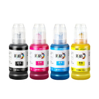 彩格适用爱普生 惠普 佳能 喷墨打印机墨水 803墨盒墨水100ML连供填充彩色墨盒通用墨水染料四色套装墨水