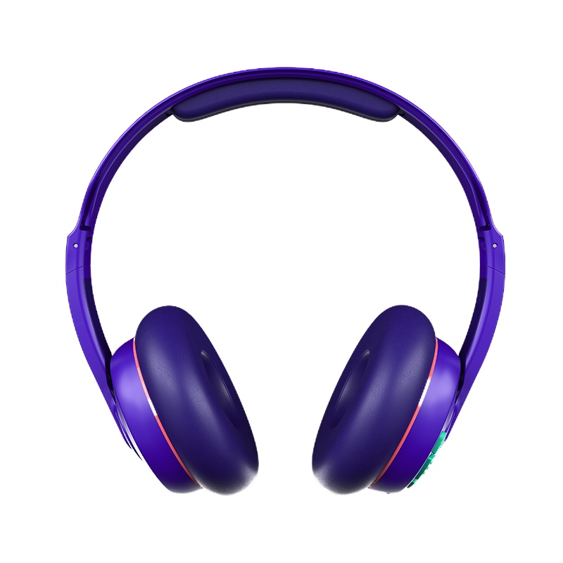 骷髅头(Skullcandy)Cassette卡带头戴式蓝牙耳机 舒适耳垫设计 22小时续航配备快充 复古紫