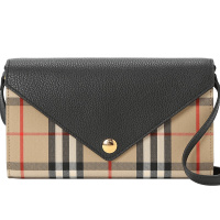 BURBERRY博柏利 VINTAGE 女士单肩包信封包 字母印字标